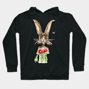 Rabbit With "Your" Ripe Red Radishes Hoodie